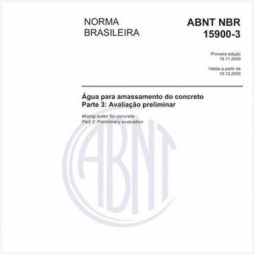 NBR15900-3 de 11/2009