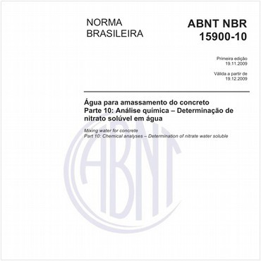 NBR15900-10 de 11/2009