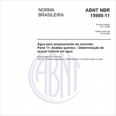 NBR15900-11 de 11/2009