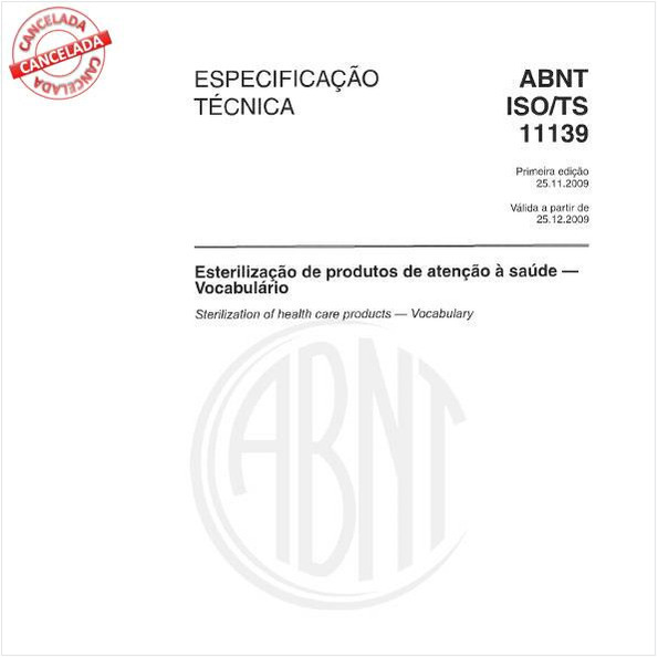 Esterilização de produtos de atenção à saúde - Vocabulário