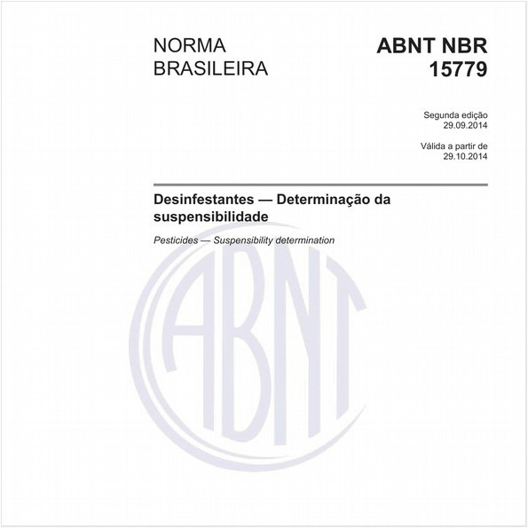 Desinfestantes — Determinação da suspensibilidade