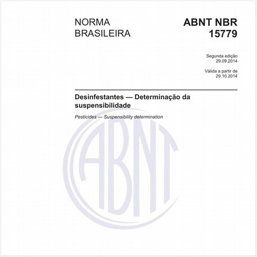 Desinfestantes — Determinação da suspensibilidade