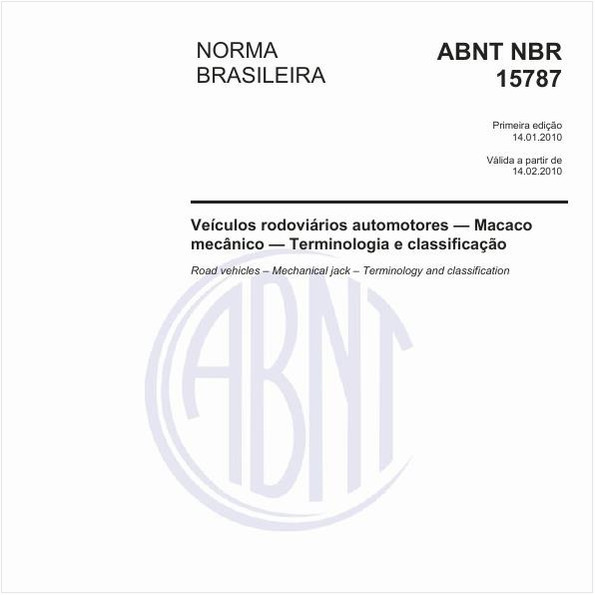 Veículos rodoviários automotores — Macaco mecânico — Terminologia e classificação