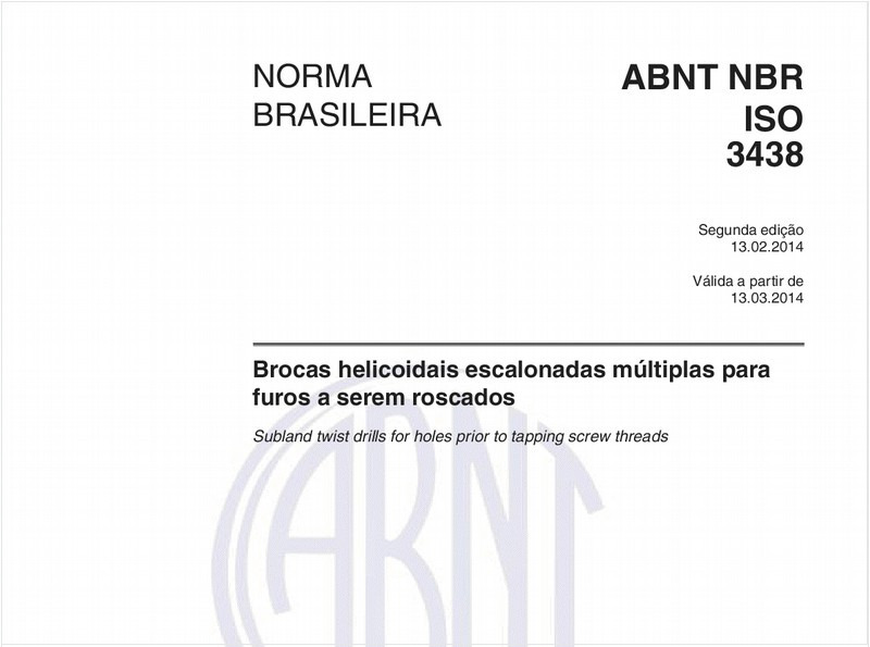 Brocas helicoidais escalonadas múltiplas para furos a serem roscados