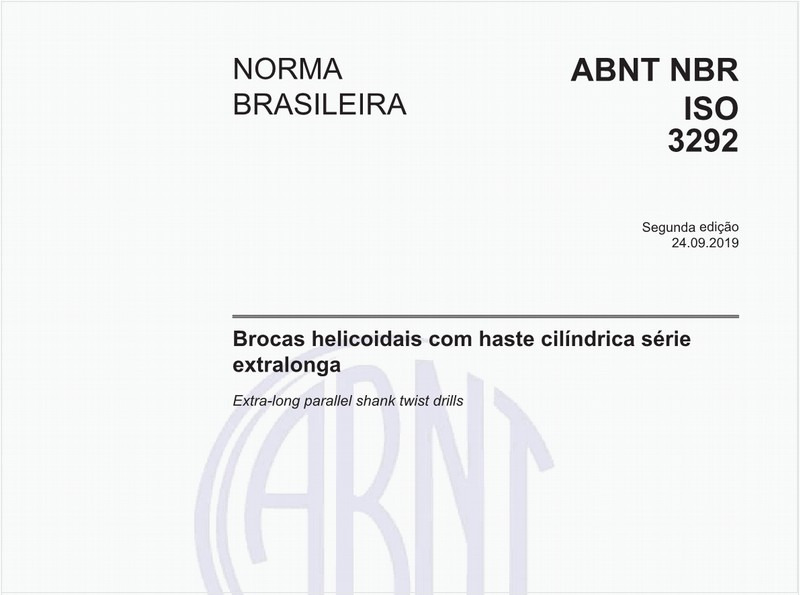 Brocas helicoidais com haste cilíndrica série extralonga