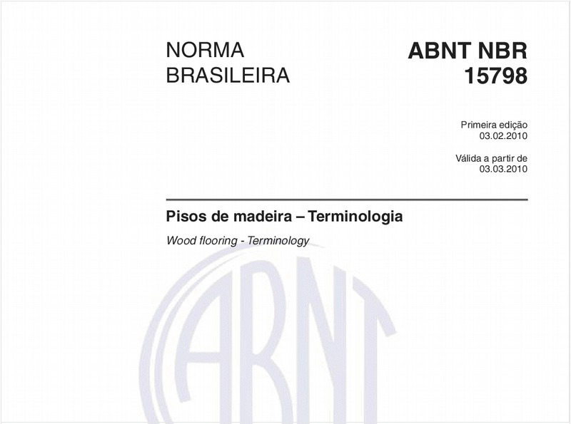 Pisos de madeira – Terminologia