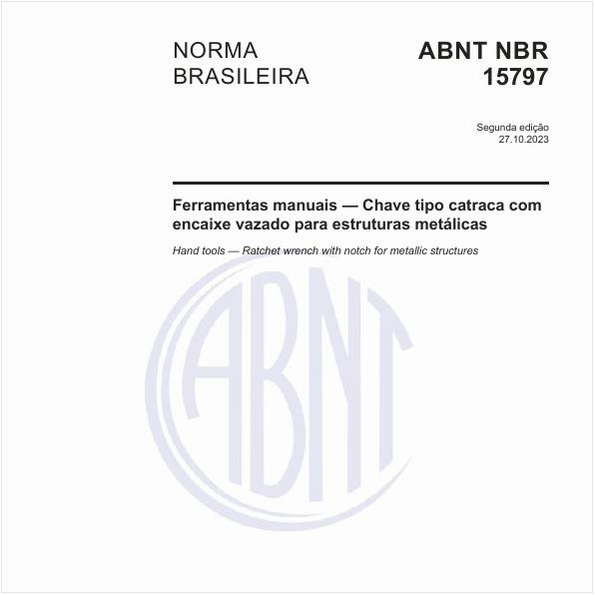 Ferramentas manuais — Chave tipo catraca com encaixe vazado para estruturas metálicas