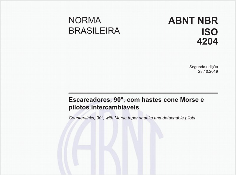 Escareadores, 90°, com hastes cone Morse e pilotos intercambiáveis