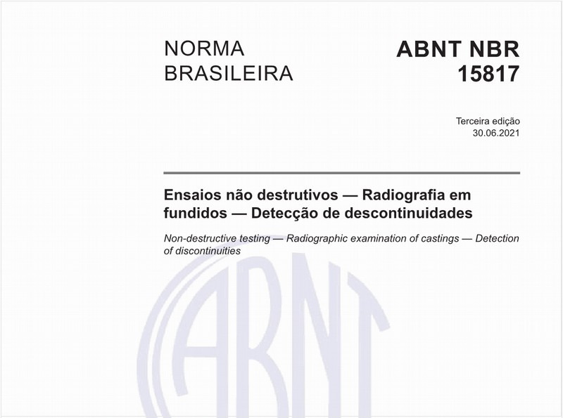 Ensaios não destrutivos - Radiografia em fundidos - Detecção de descontinuidades