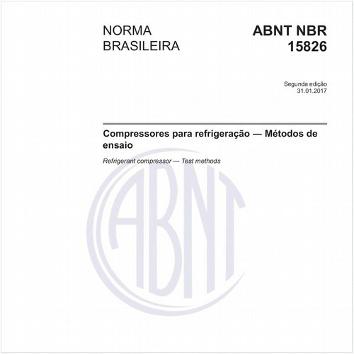 Compressores para refrigeração - Métodos de ensaio