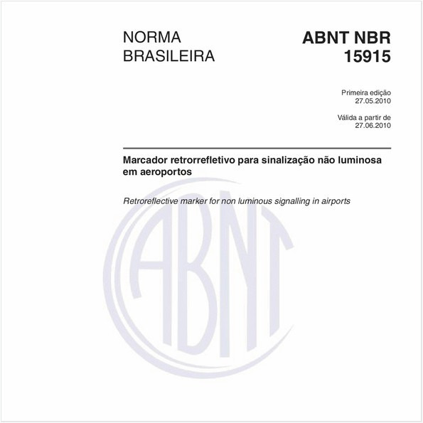 Marcador retrorrefletivo para sinalização não luminosa em aeroportos