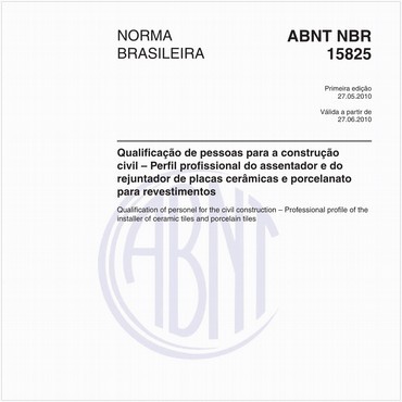 NBR15825 de 05/2010