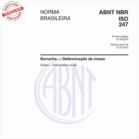 Borracha - Determinação de cinzas