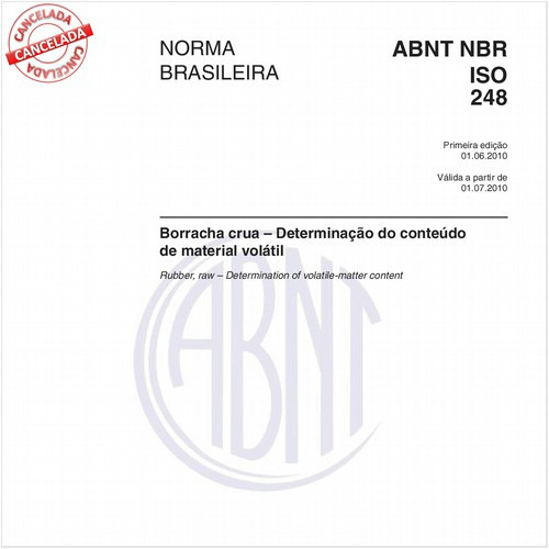 Borracha crua - Determinação do conteúdo de material volátil