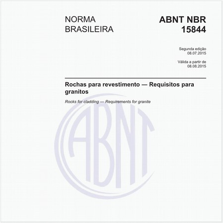 Rochas para revestimento - Requisitos para granitos