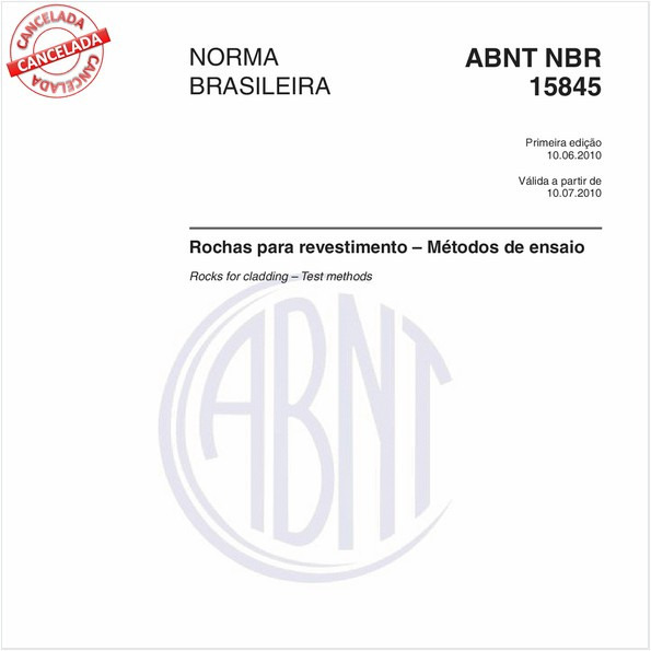 Rochas para revestimento - Métodos de ensaio 