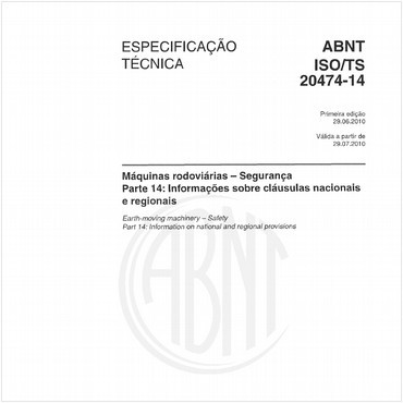 ABNT ISO/TS20474-14 de 06/2010