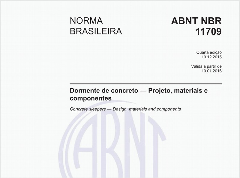 Dormente de concreto - Projeto, materiais e componentes