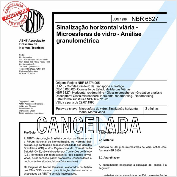 Sinalização horizontal viária - Microesferas de vidro - Análise granulométrica