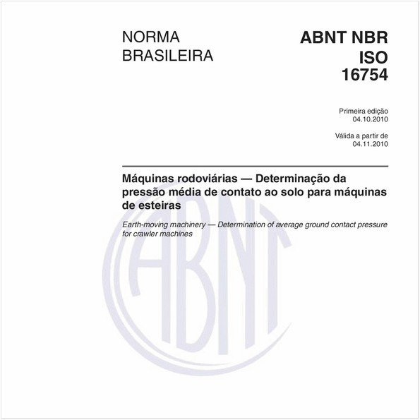 Máquinas rodoviárias — Determinação da pressão média de contato ao solo para máquinas de esteiras