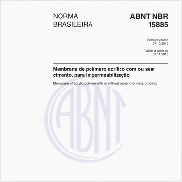 NBR15885 de 10/2010