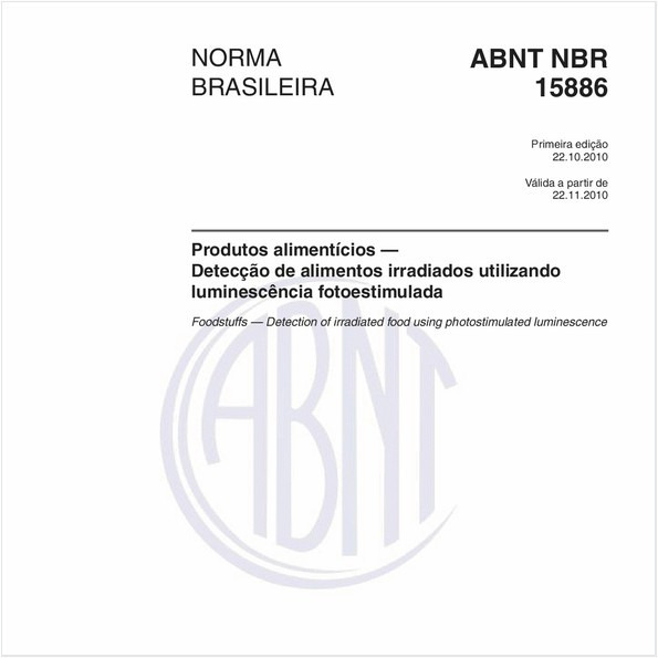 Produtos alimentícios — Detecção de alimentos irradiados utilizando luminescência fotoestimulada