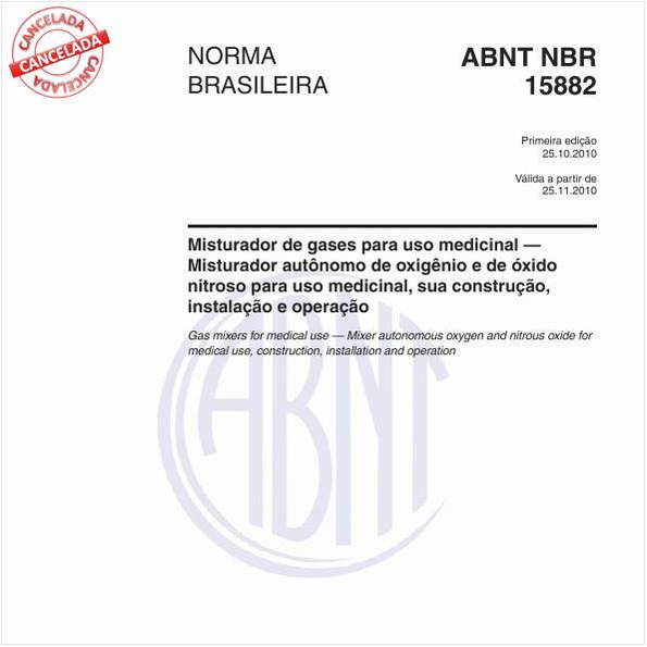Misturador de gases para uso medicinal — Misturador autônomo de oxigênio e de óxido nitroso para uso medicinal, sua construção, instalação e operação