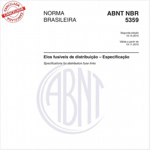 Elos fusíveis de distribuição - Especificação