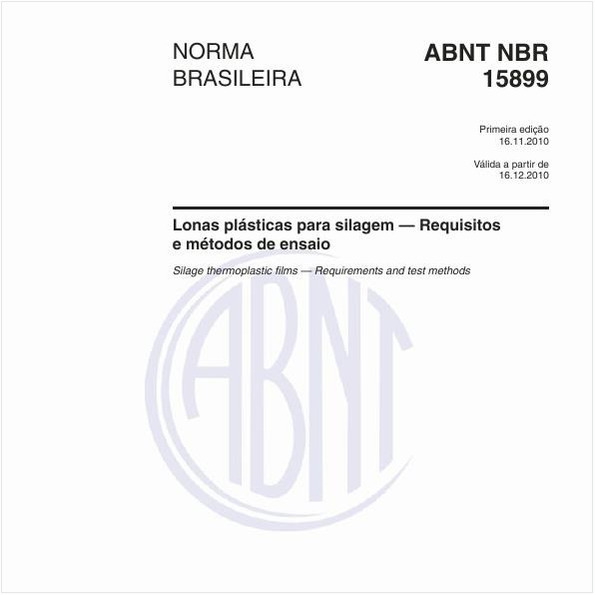 Lonas plásticas para silagem — Requisitos e métodos de ensaio