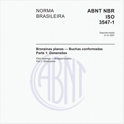 Bronzinas planas - Buchas conformadas - Parte 1: Dimensões
