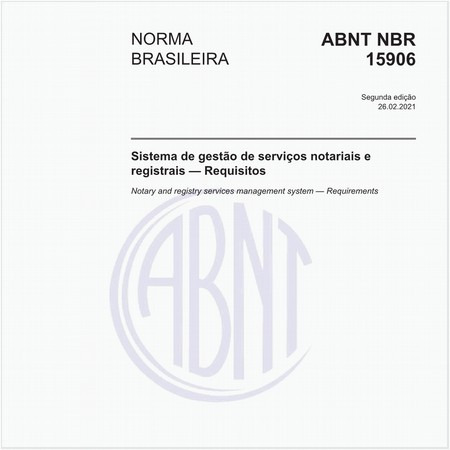 Sistema de gestão de serviços notariais e registrais - Requisitos