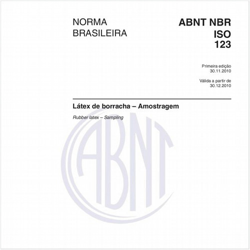 Látex de borracha – Amostragem