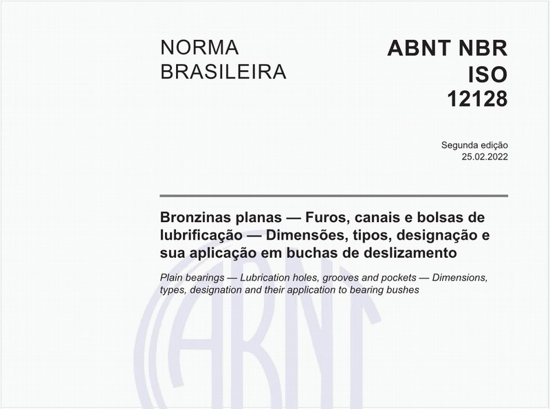 Bronzinas planas - Furos, canais e bolsas de lubrificação - Dimensões, tipos, designação e sua aplicação em buchas de deslizamento