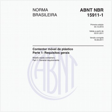 NBR15911-1 de 12/2010
