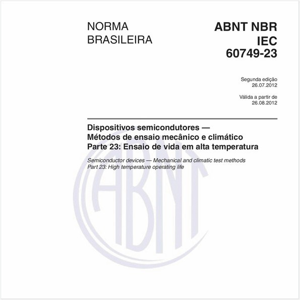 Dispositivos semicondutores — Métodos de ensaio mecânico e climático - Parte 23: Ensaio de vida em alta temperatura