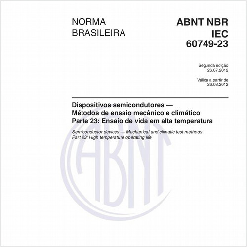 Dispositivos semicondutores — Métodos de ensaio mecânico e climático - Parte 23: Ensaio de vida em alta temperatura