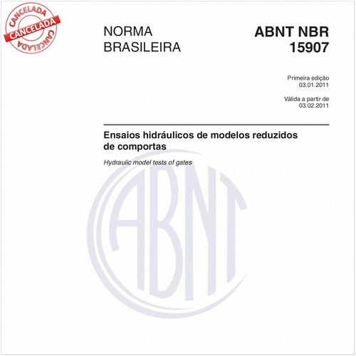 Ensaios hidráulicos de modelos reduzidos de comportas 