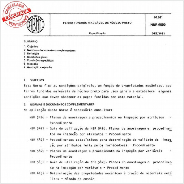 Ferro fundido maleável de núcleo preto