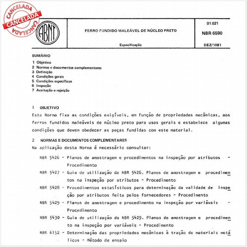 Ferro fundido maleável de núcleo preto