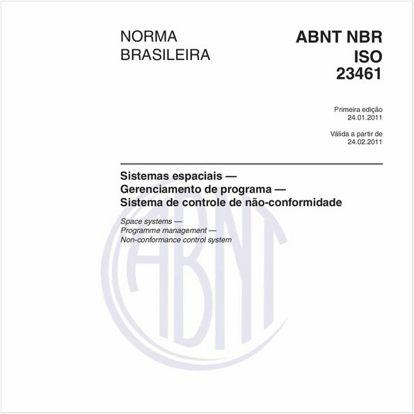 Sistemas espaciais — Gerenciamento de programa — Sistema de controle de não-conformidade