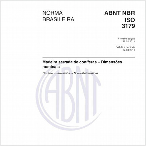 Madeira serrada de coníferas – Dimensões nominais