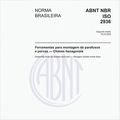 Ferramentas para montagem de parafusos e porcas — Chaves hexagonais