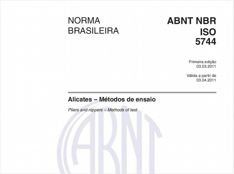 Alicates – Métodos de ensaio