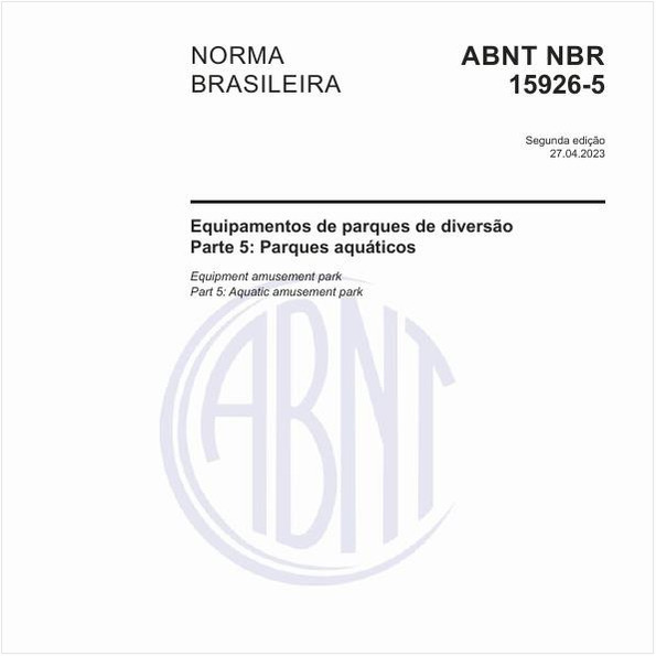 Equipamentos de parques de diversão - Parte 5: Parques aquáticos