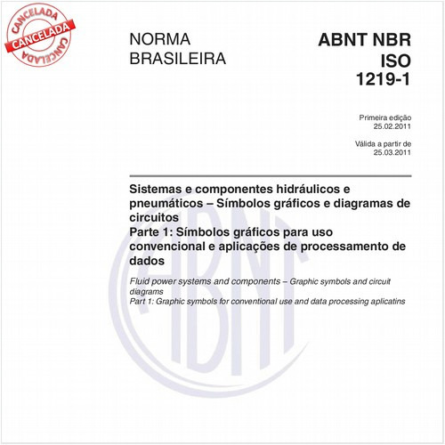 Sistemas e componentes hidráulicos e pneumáticos - Símbolos gráficos e diagramas de circuitos - Parte 1: Símbolos gráfi cos para uso convencional e aplicações de processamento de dados
