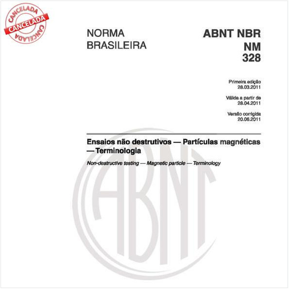 Ensaios não destrutivos - Partículas magnéticas - Terminologia