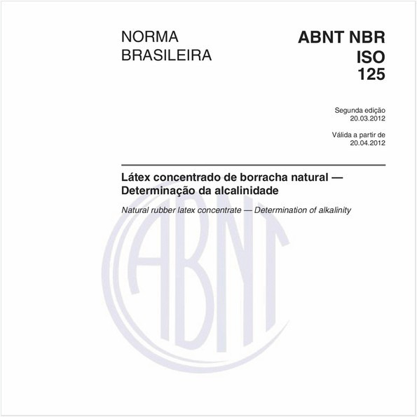 Látex concentrado de borracha natural — Determinação da alcalinidade
