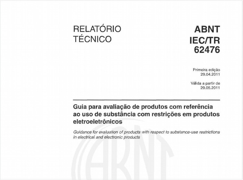 Guia para avaliação de produtos com referência ao uso de substância com restrições em produtos eletroeletrônicos