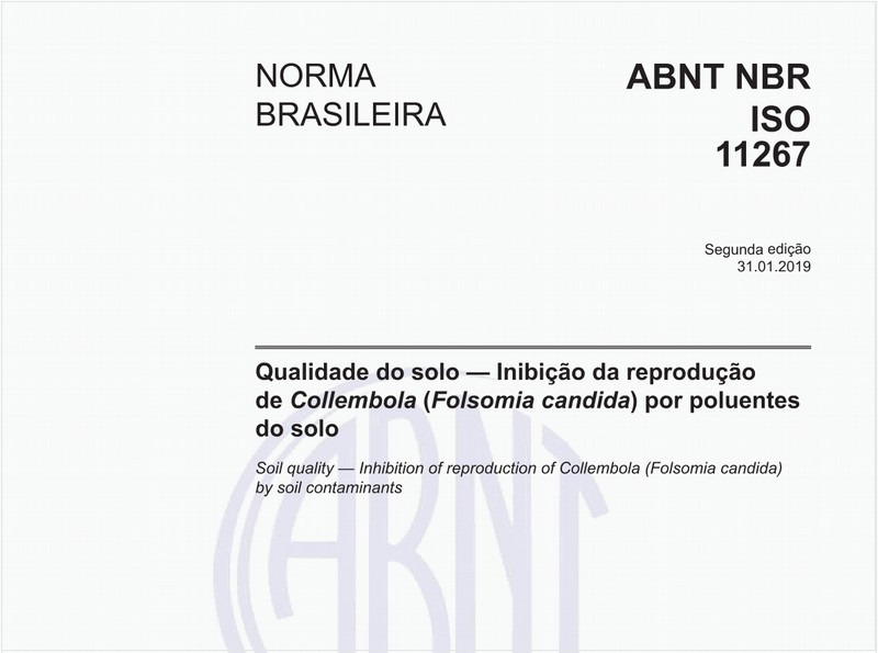 Qualidade do solo — Inibição da reprodução de Collembola (Folsomia candida) por poluentes do solo