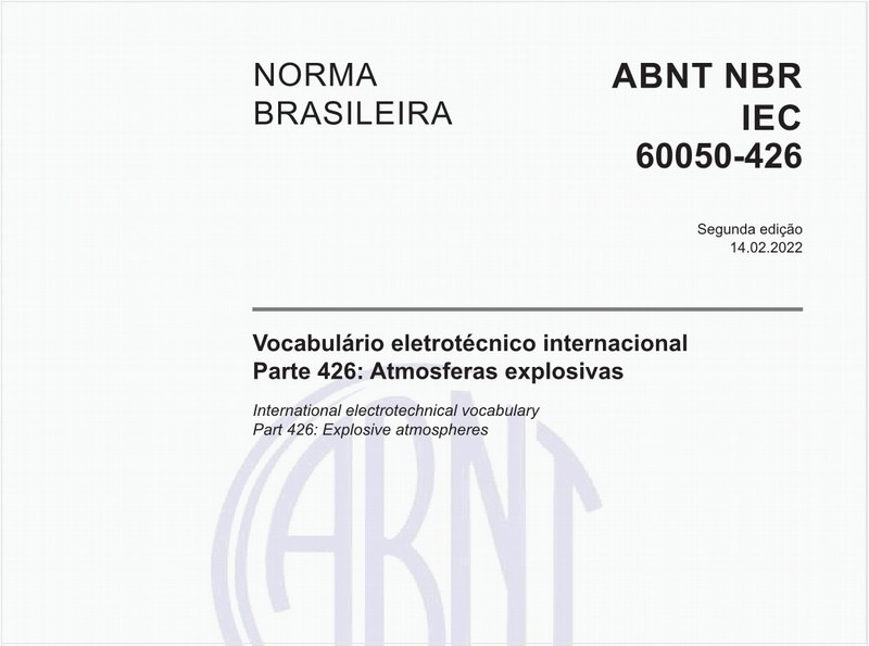Vocabulário eletrotécnico internacional - Parte 426: Atmosferas explosivas